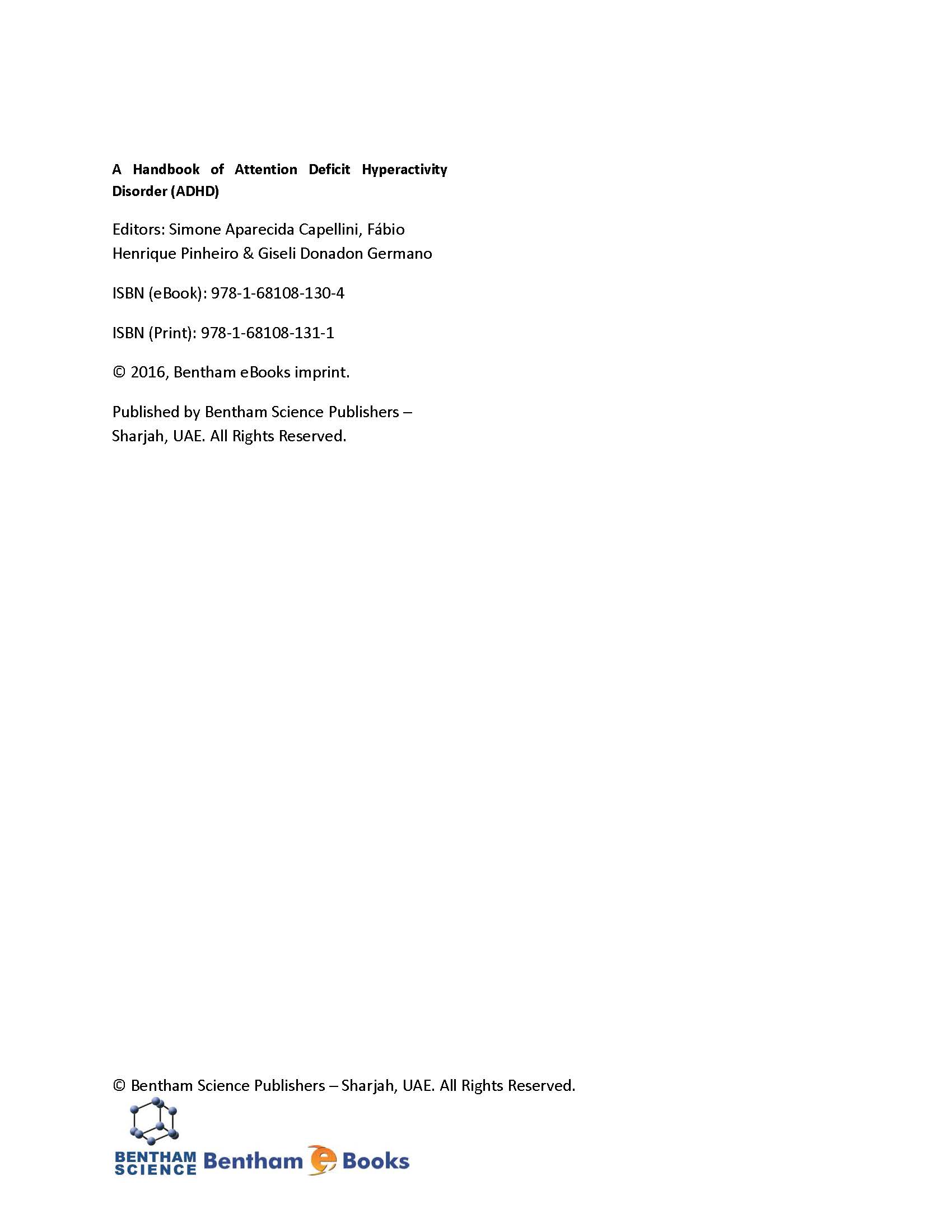 A Handbook of Attention Deficit Hyperactivity Disorder (ADHD) in the ...
