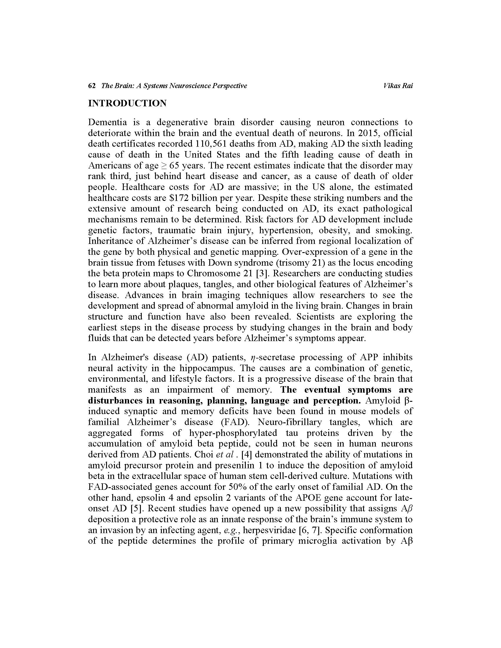 The Brain: A Systems Neuroscience Perspective