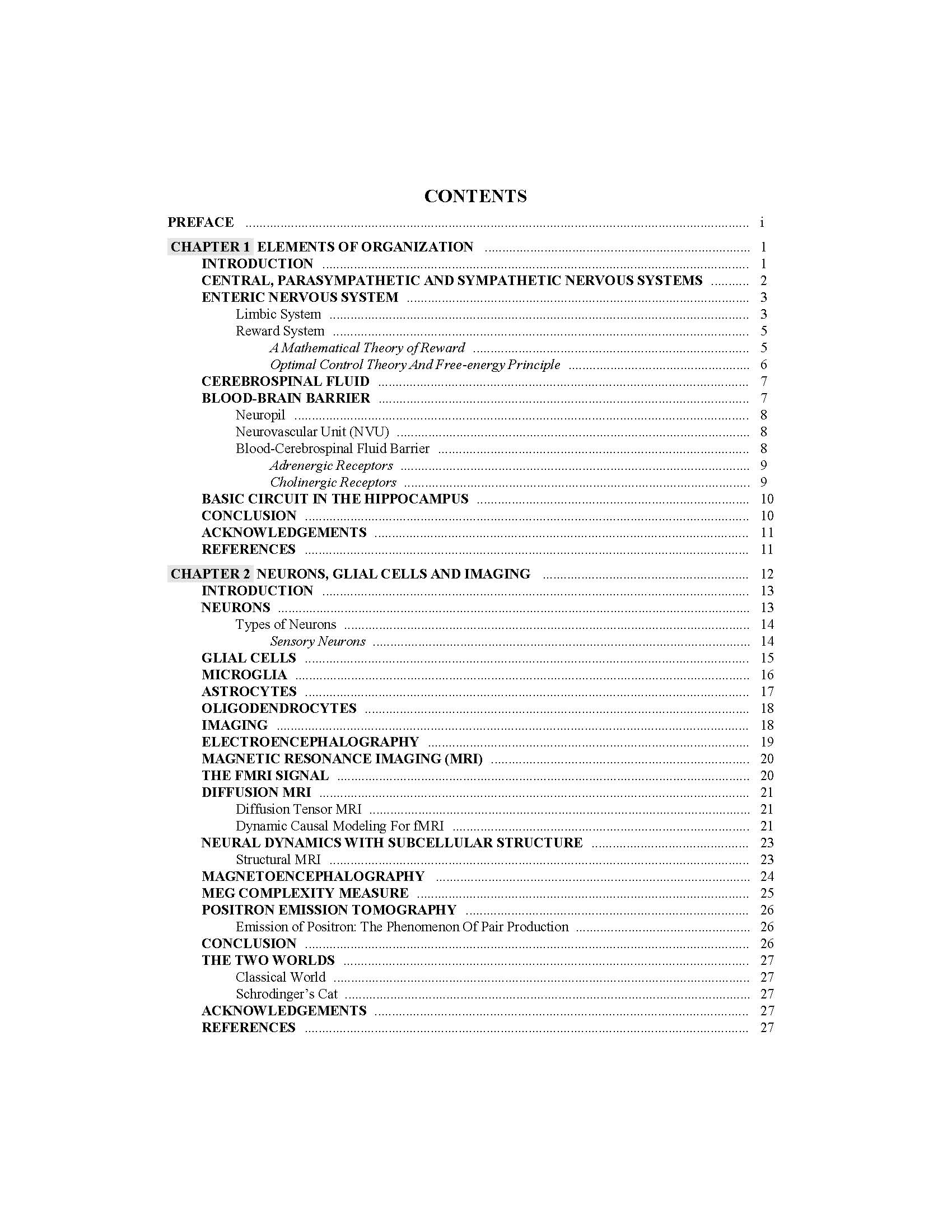 The Brain: A Systems Neuroscience Perspective