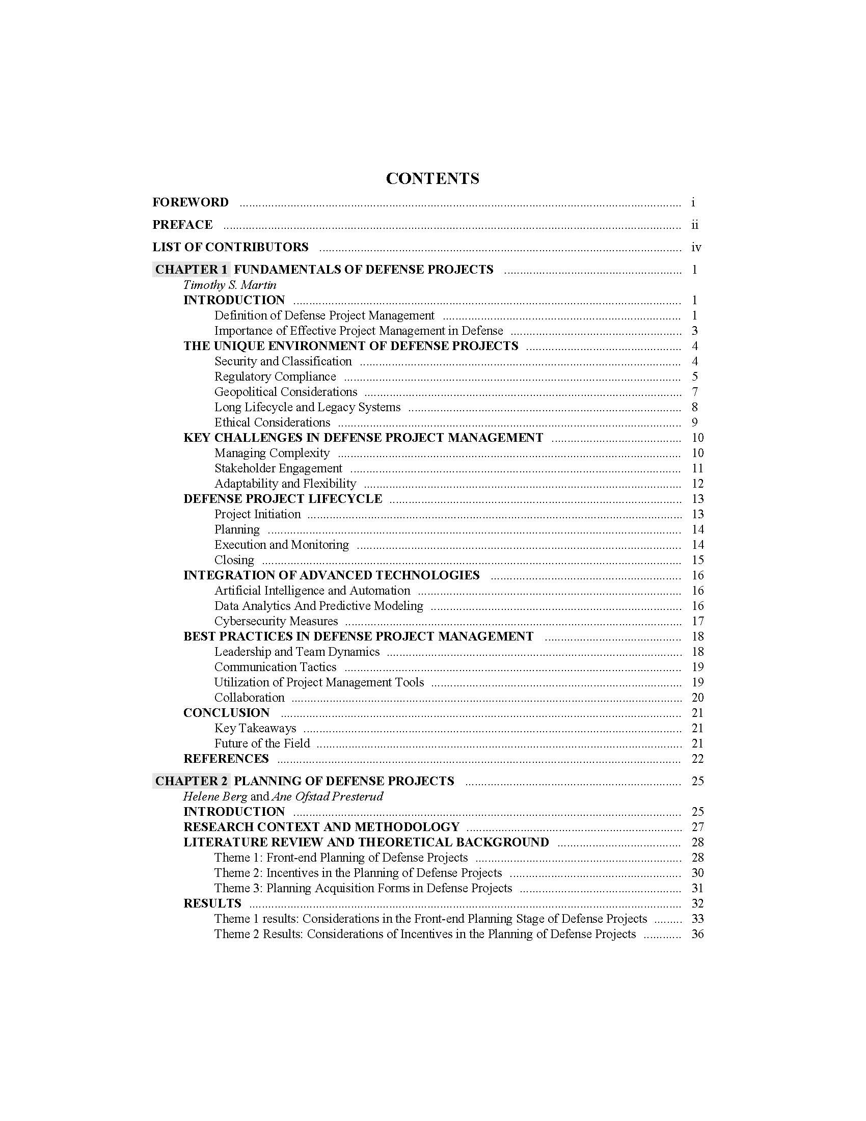 Foundations of Defense Project Management